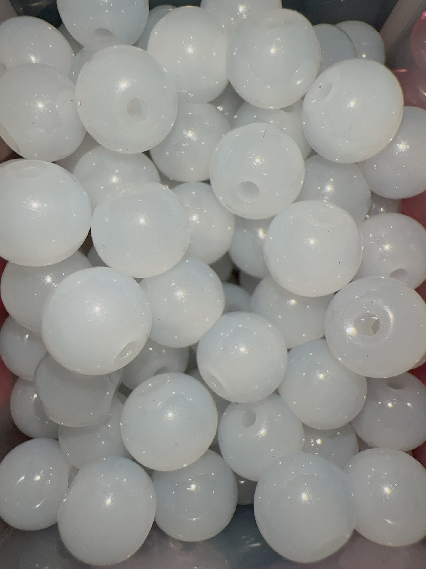 10mm Beads - White