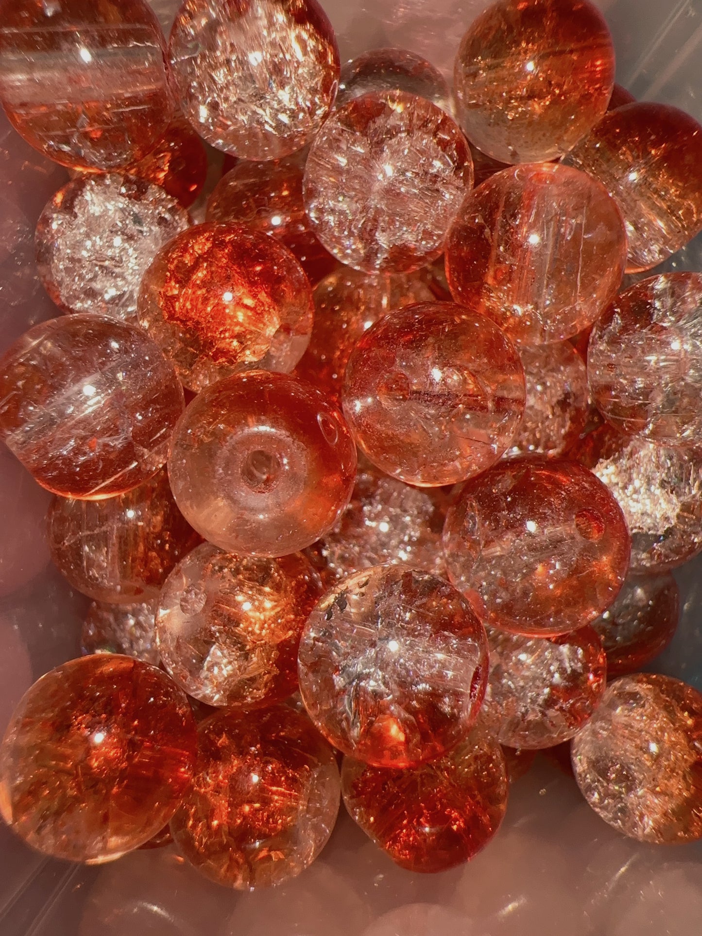 10mm Beads - Orange