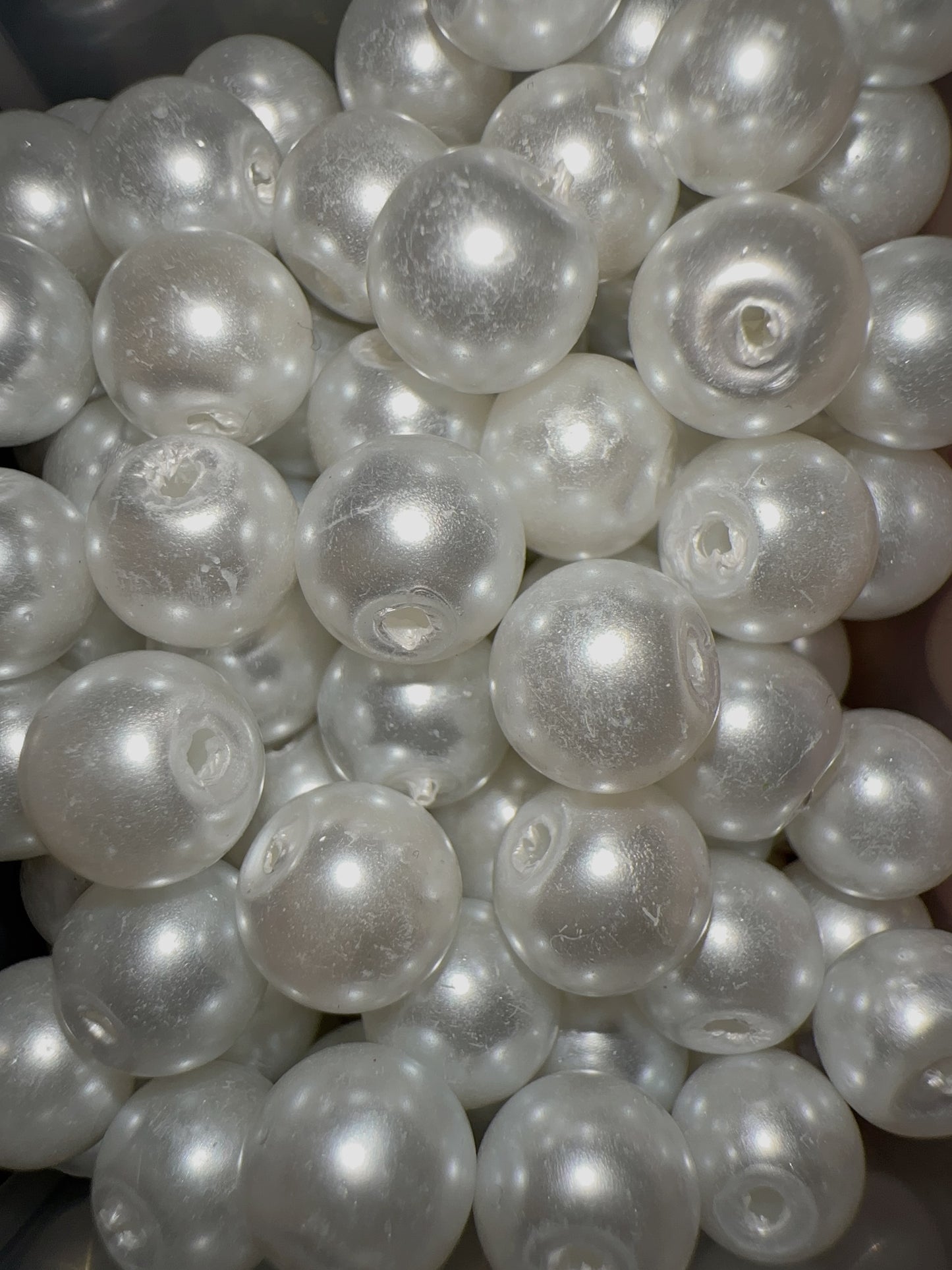 10mm Beads - White