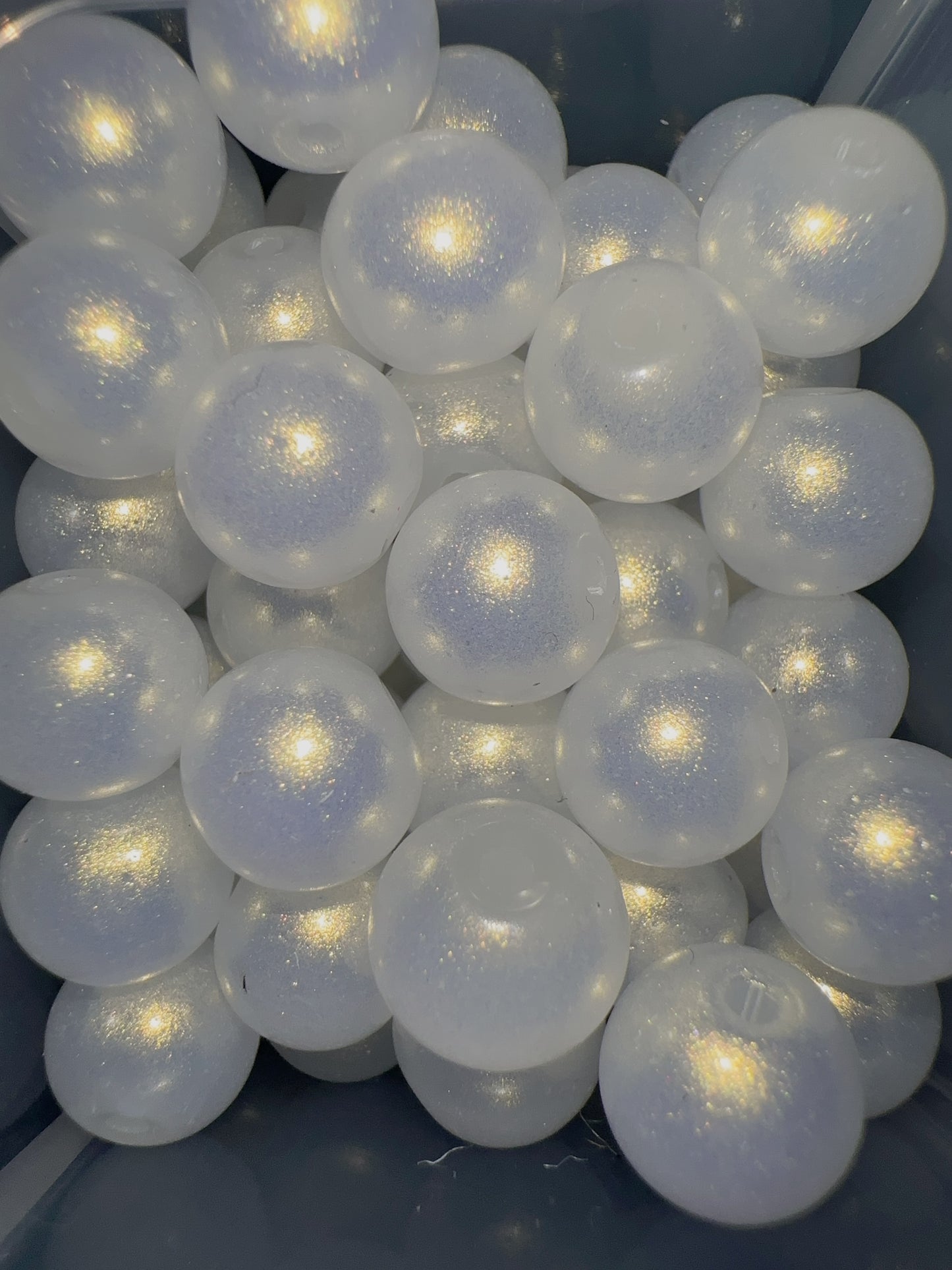 10mm Beads - White