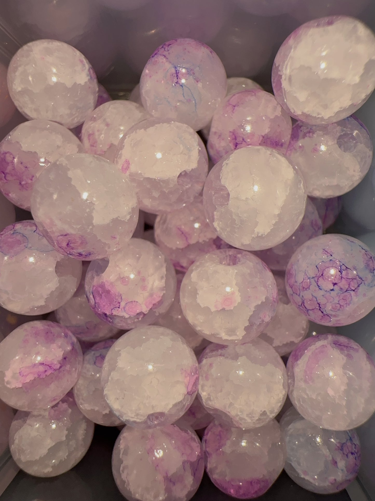 Glass Beads - Purple