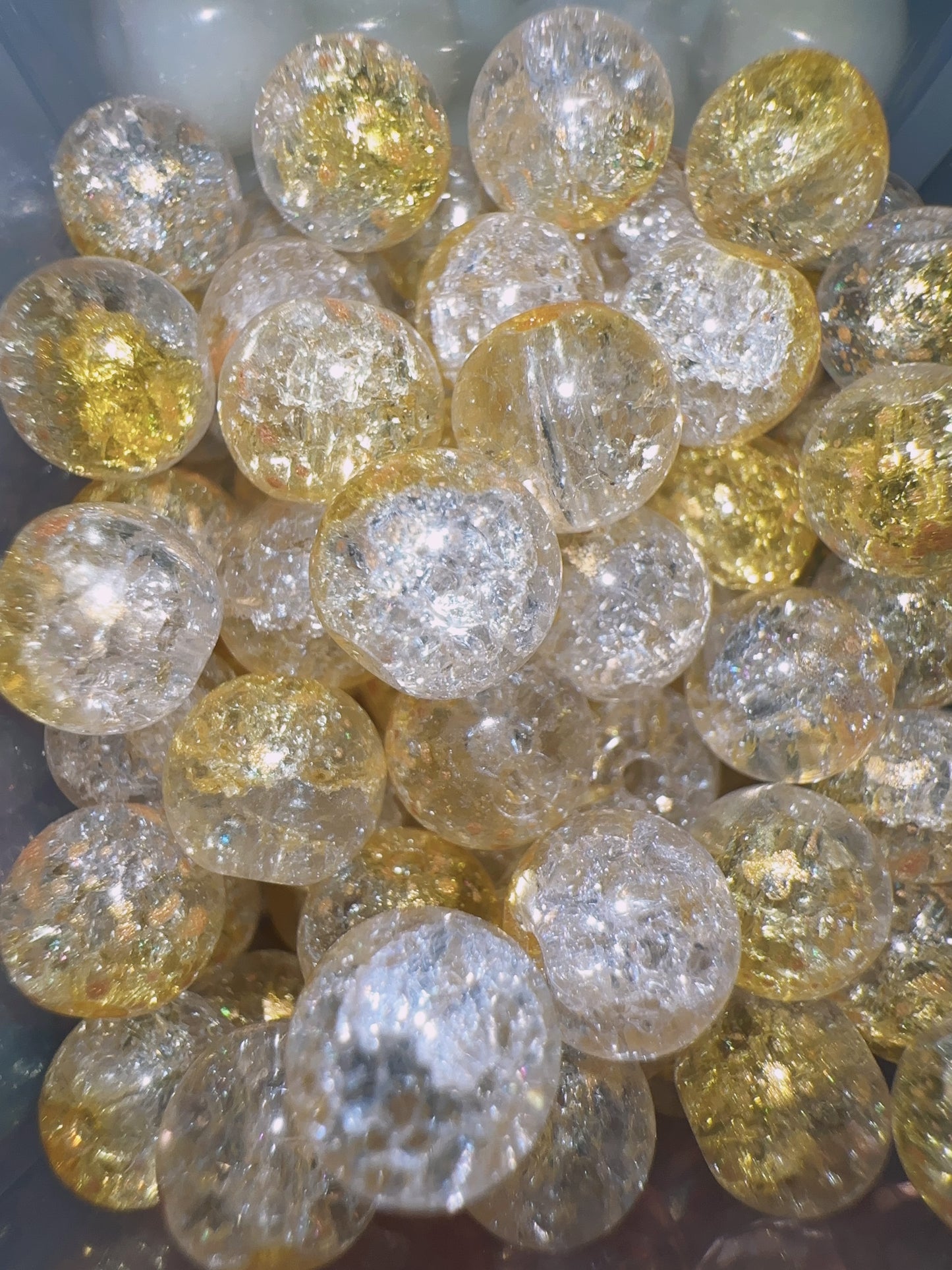 Glass Beads - Yellow