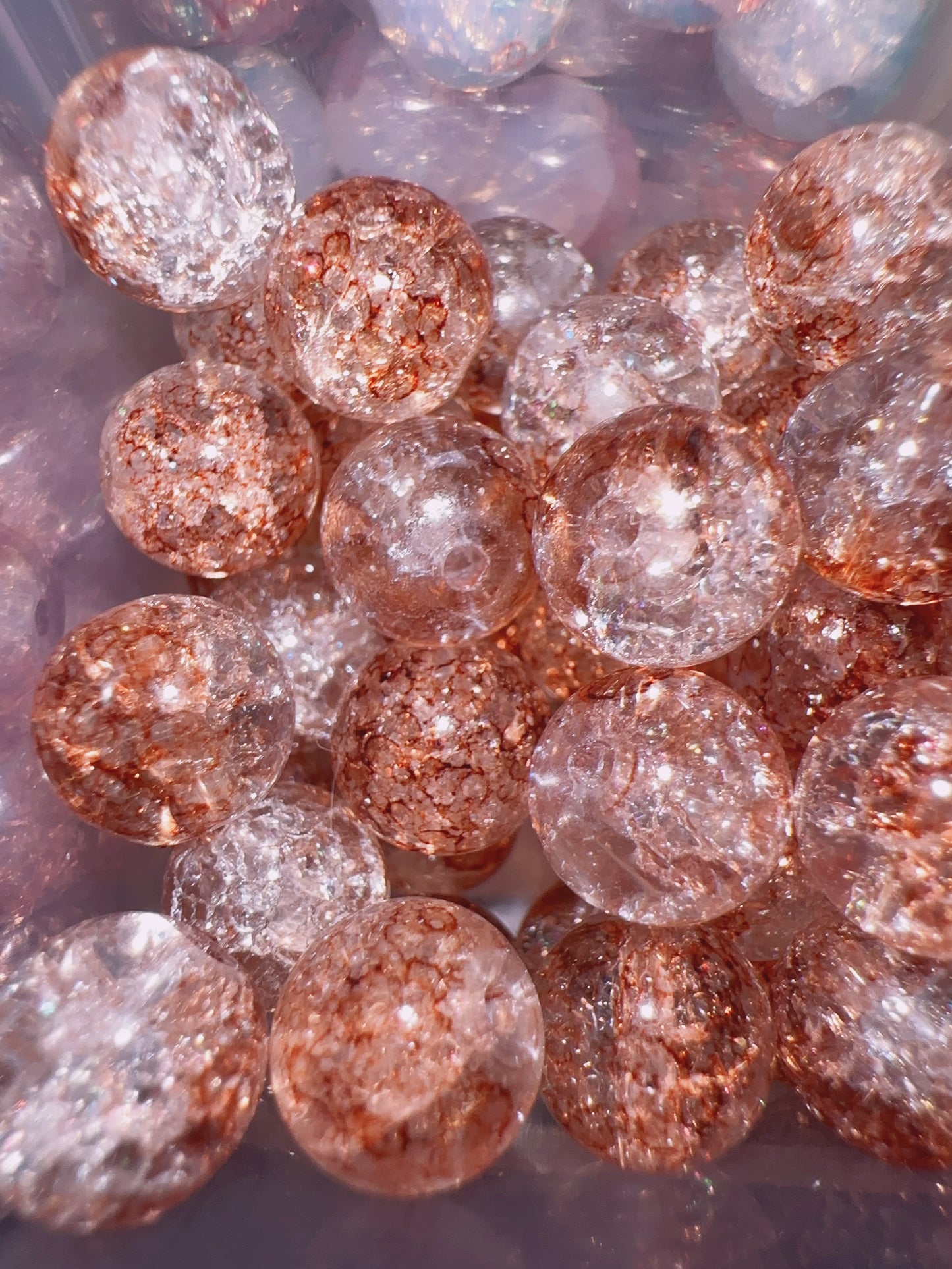 Glass Beads - Orange