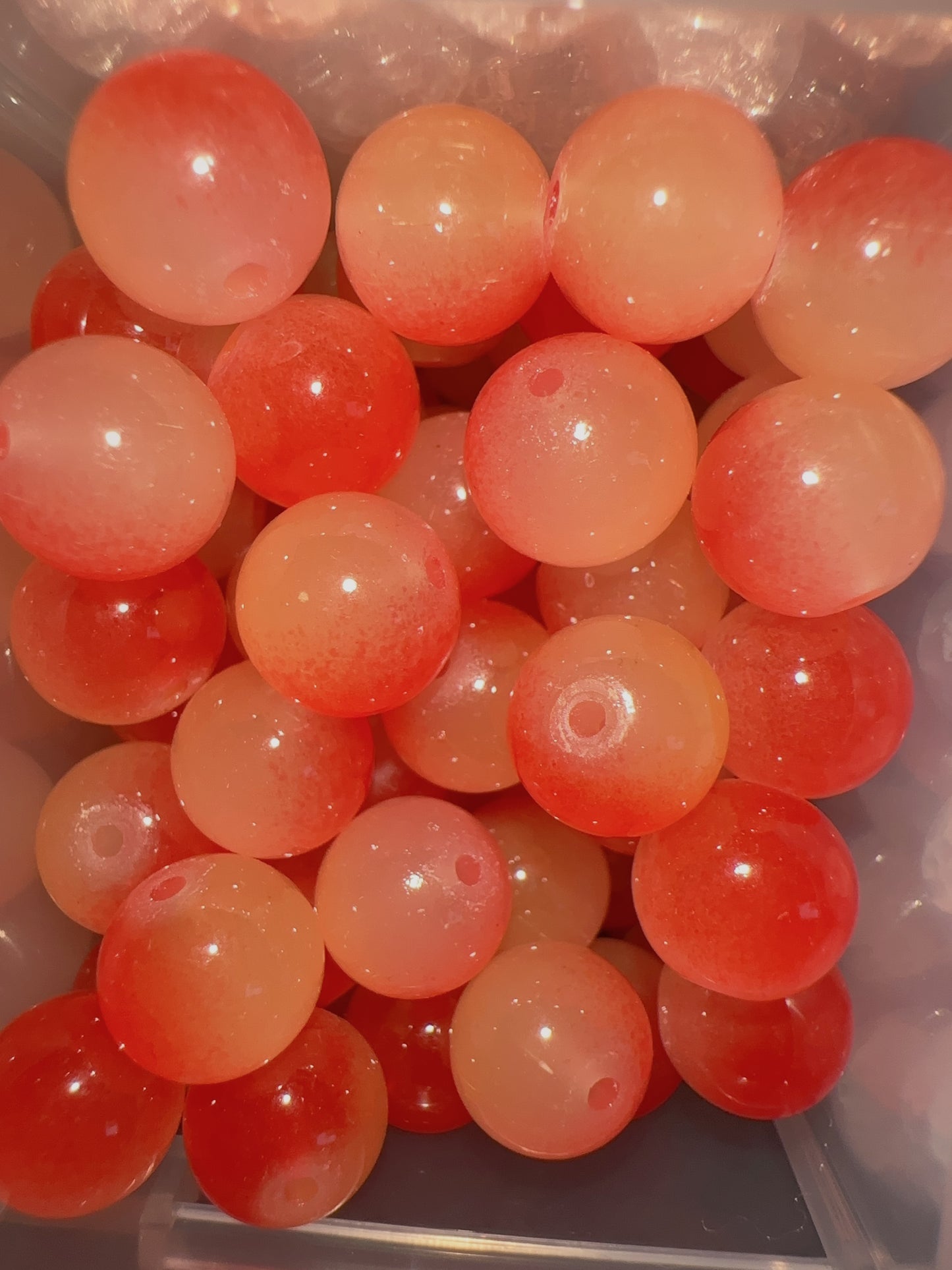 Glass Beads - Orange