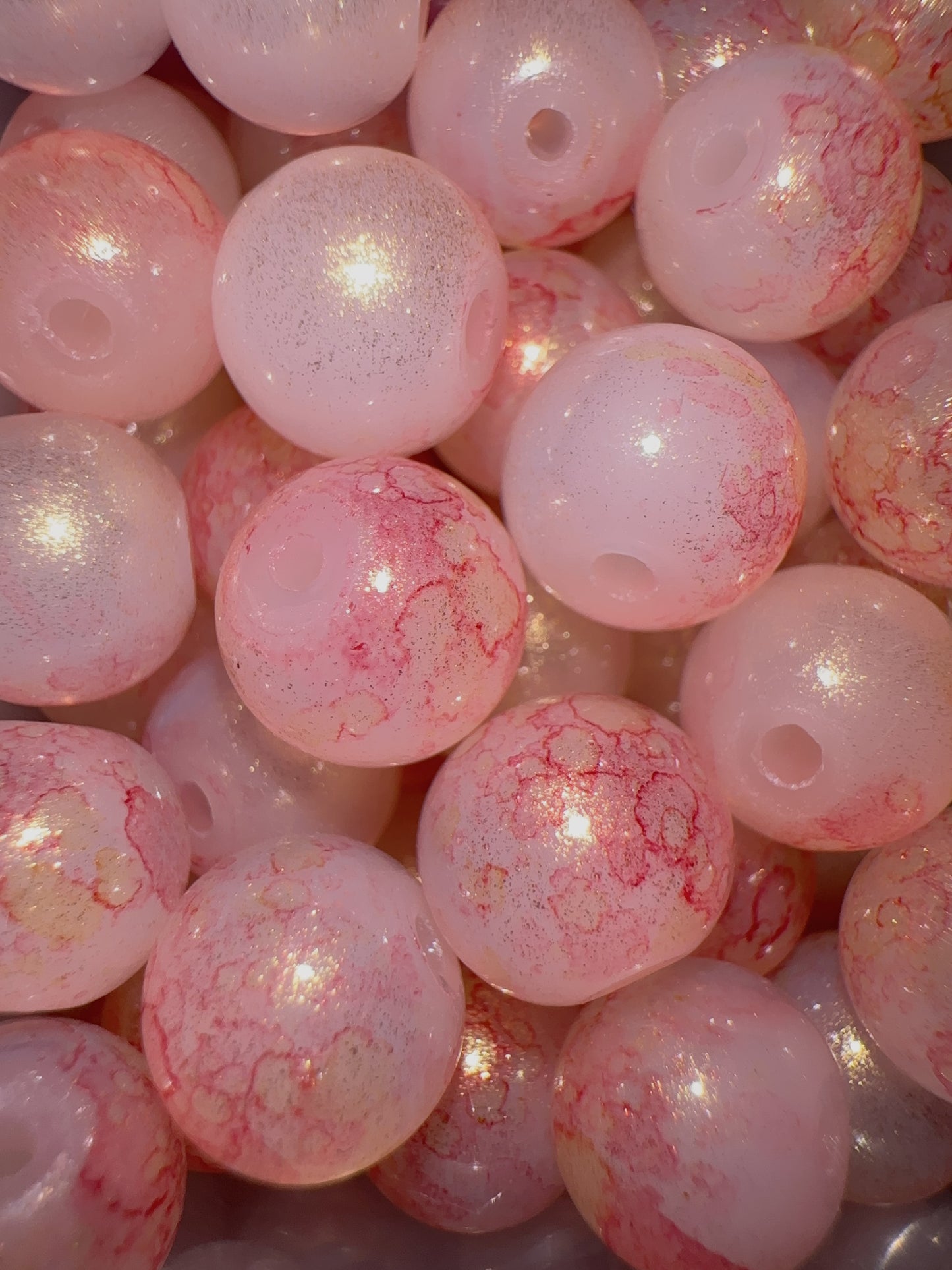 Glass Beads - Pink