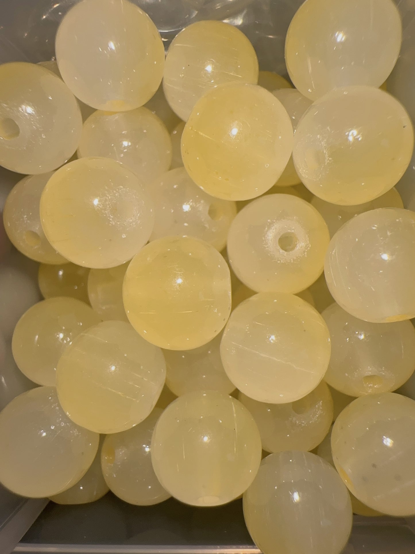 Glass Beads - Yellow