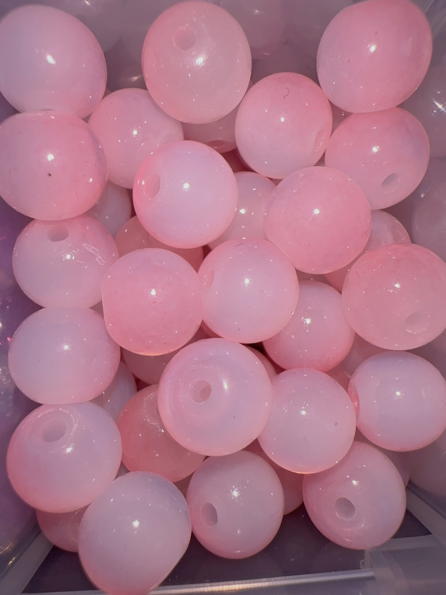 Glass Beads - Pink