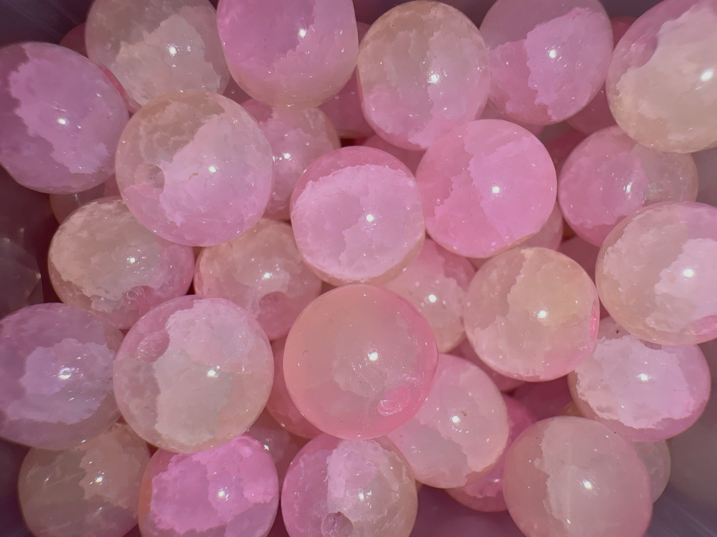 Glass Beads - Pink