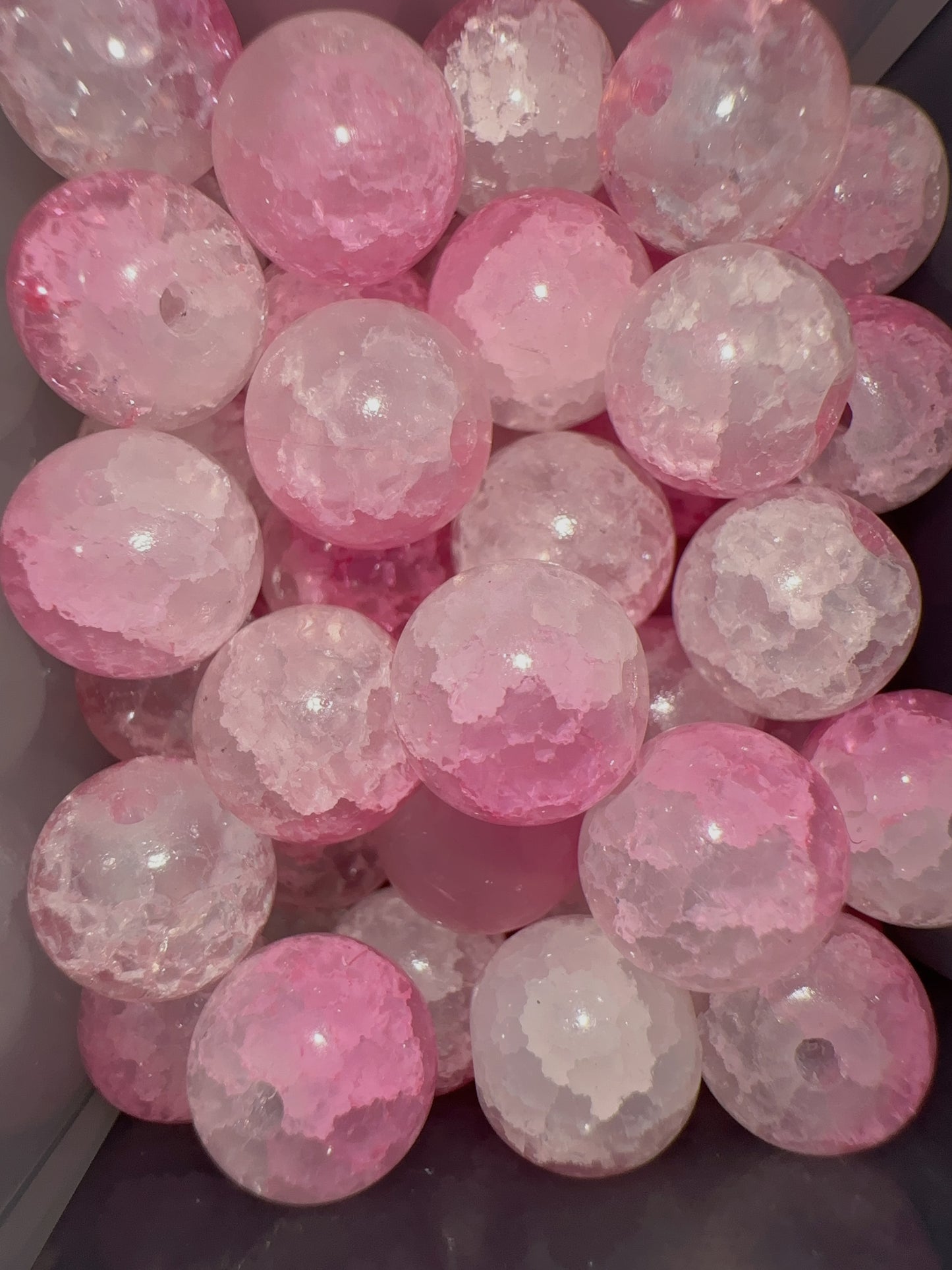 Glass Beads - Pink