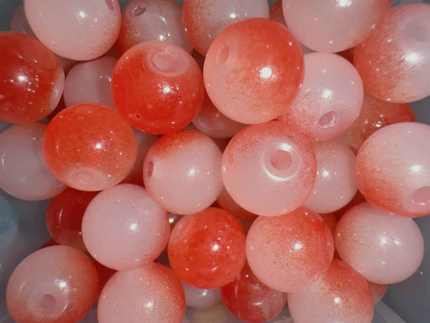 Glass Beads - Red