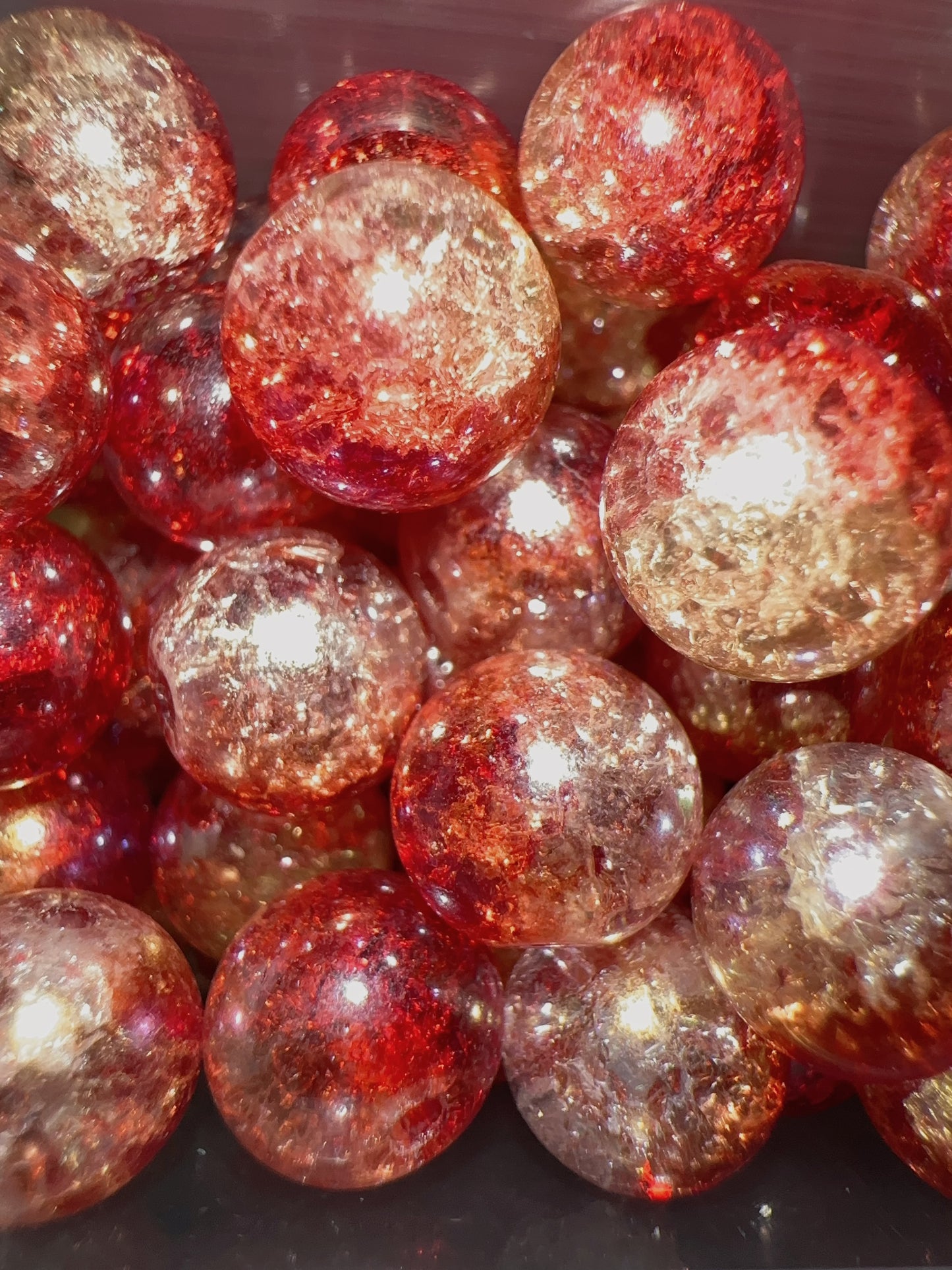 Glass Beads - Red