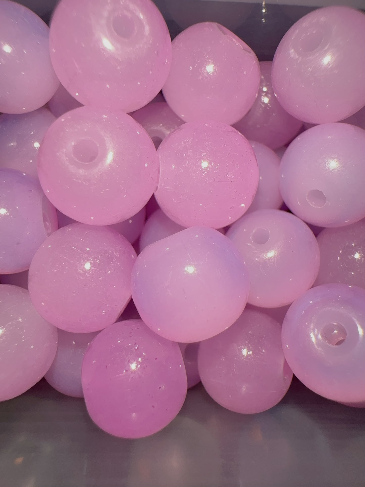 Glass Beads - Pink