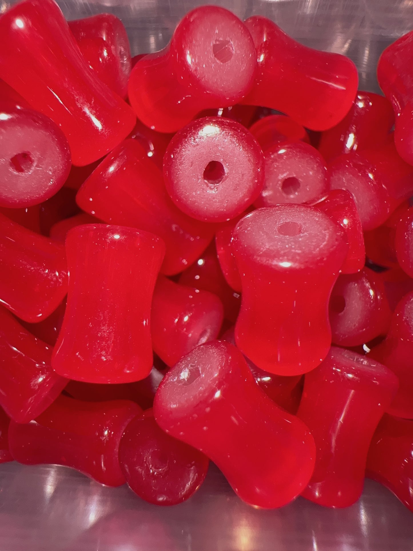 Glass Beads - Red