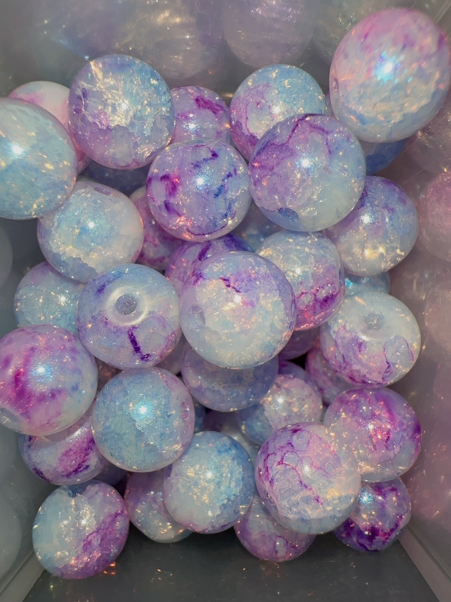 Glass Beads - Purple