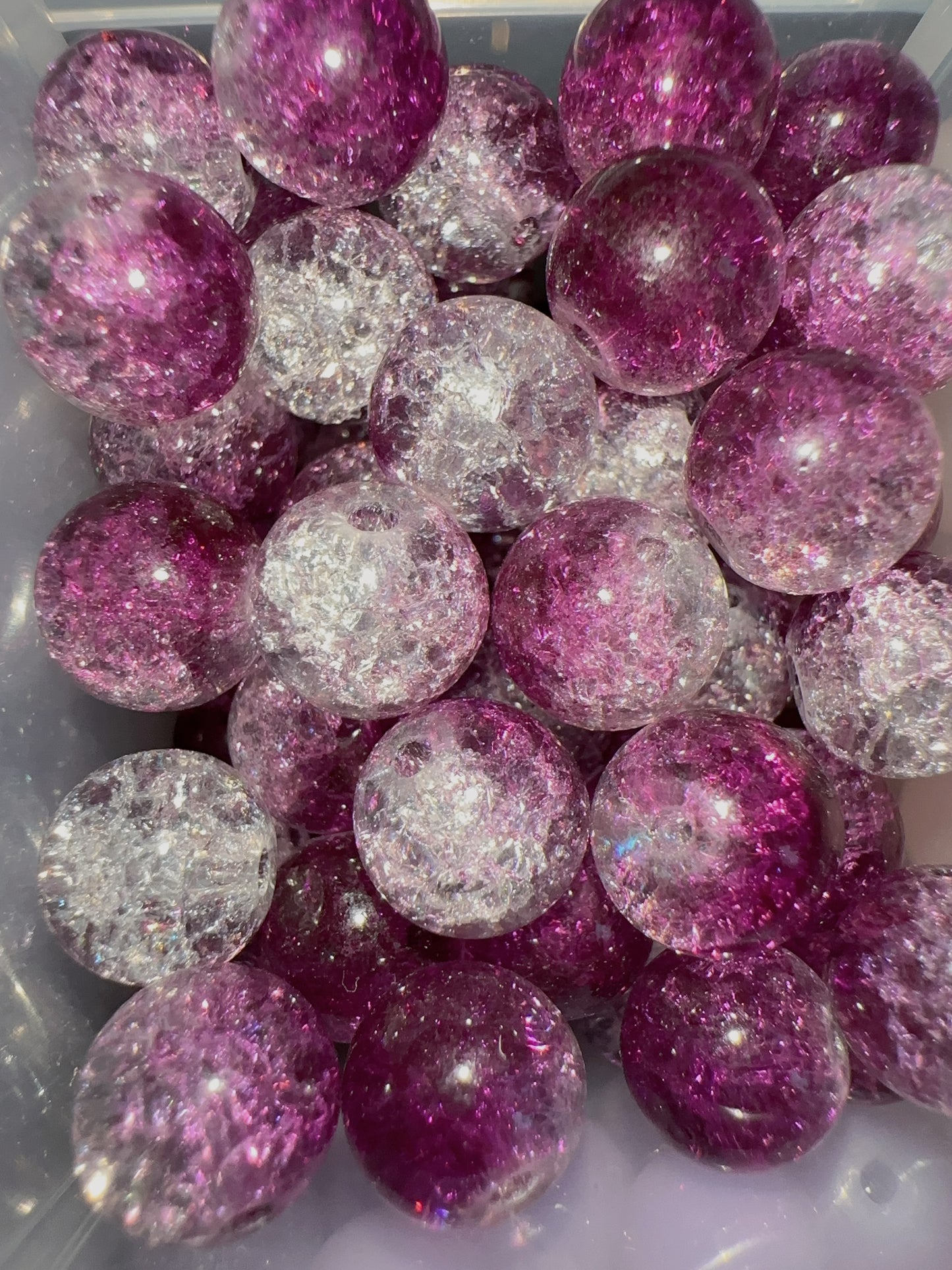 Glass Beads - Purple