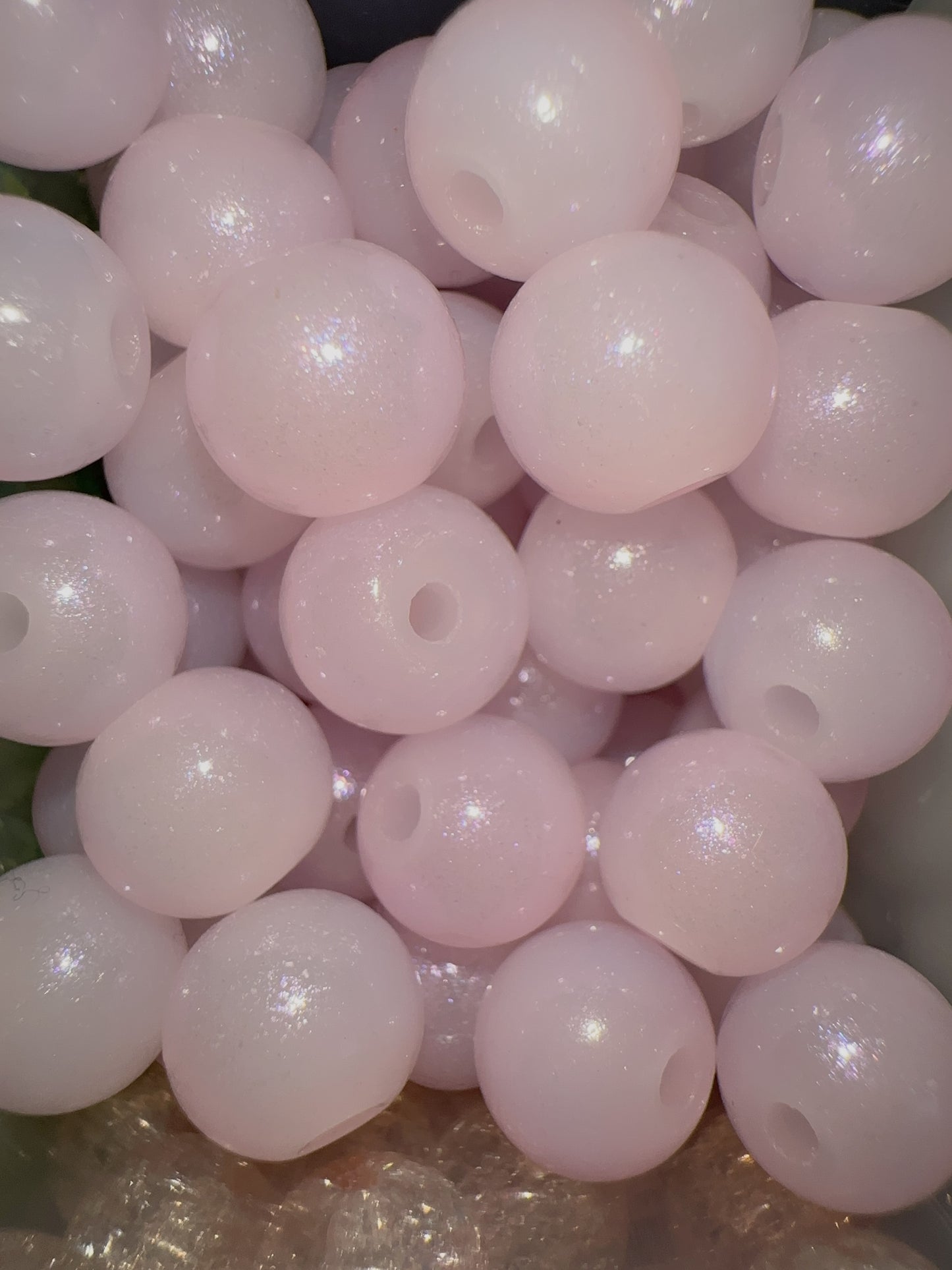 Glass Beads - Pink