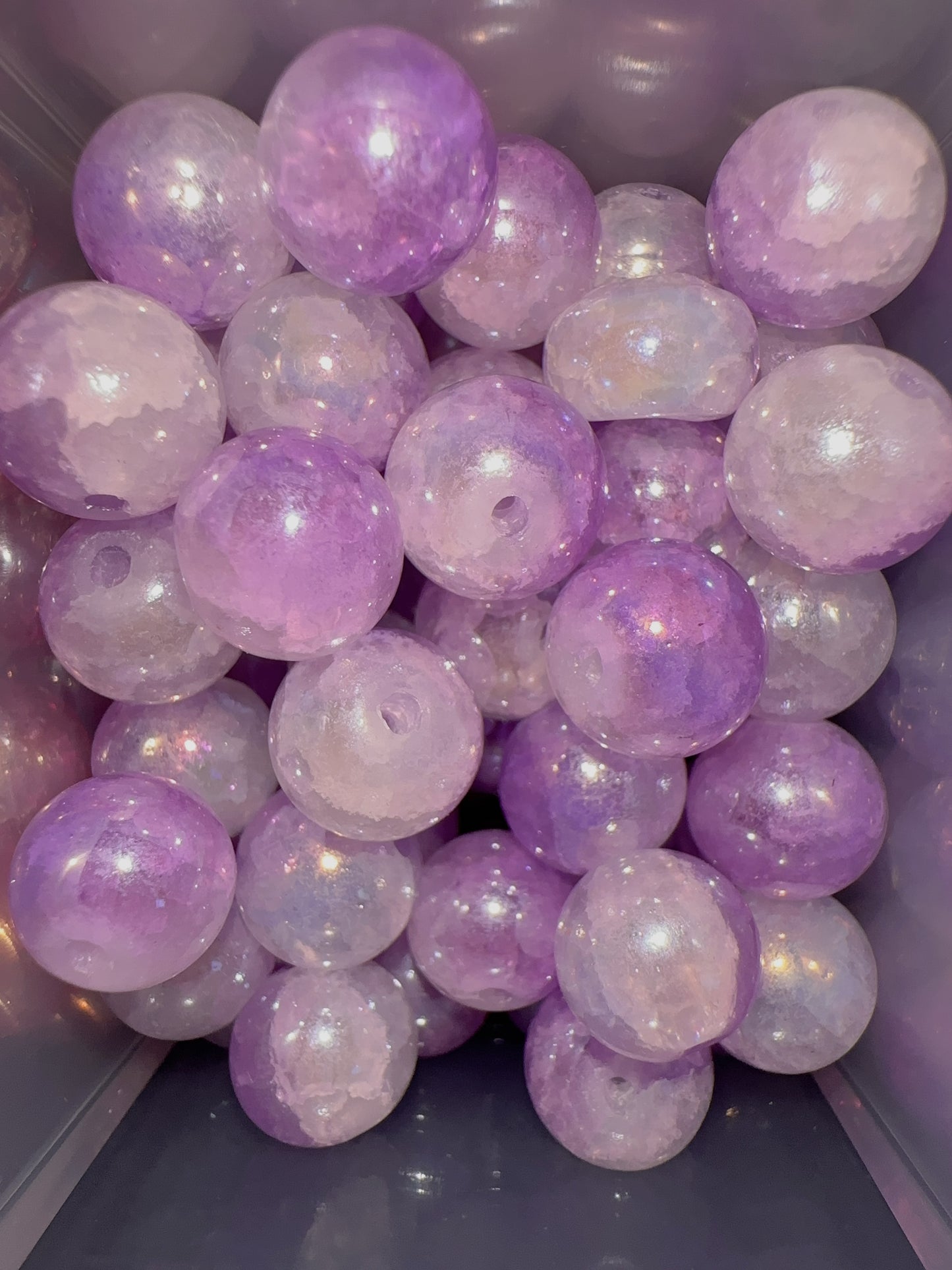 Glass Beads - Purple