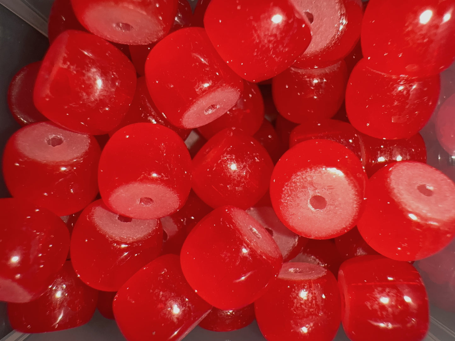 Glass Beads - Red