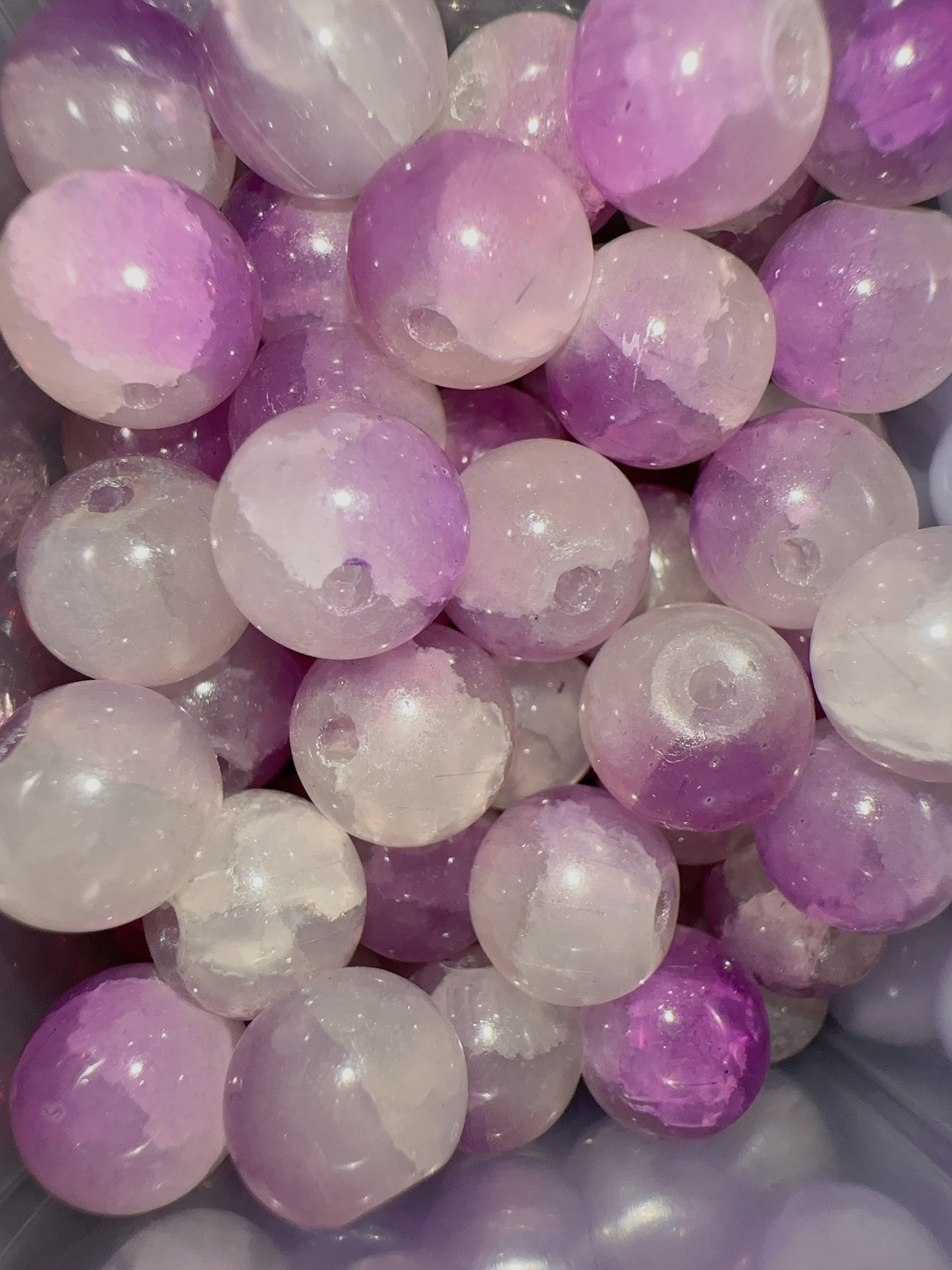 Glass Beads - Purple