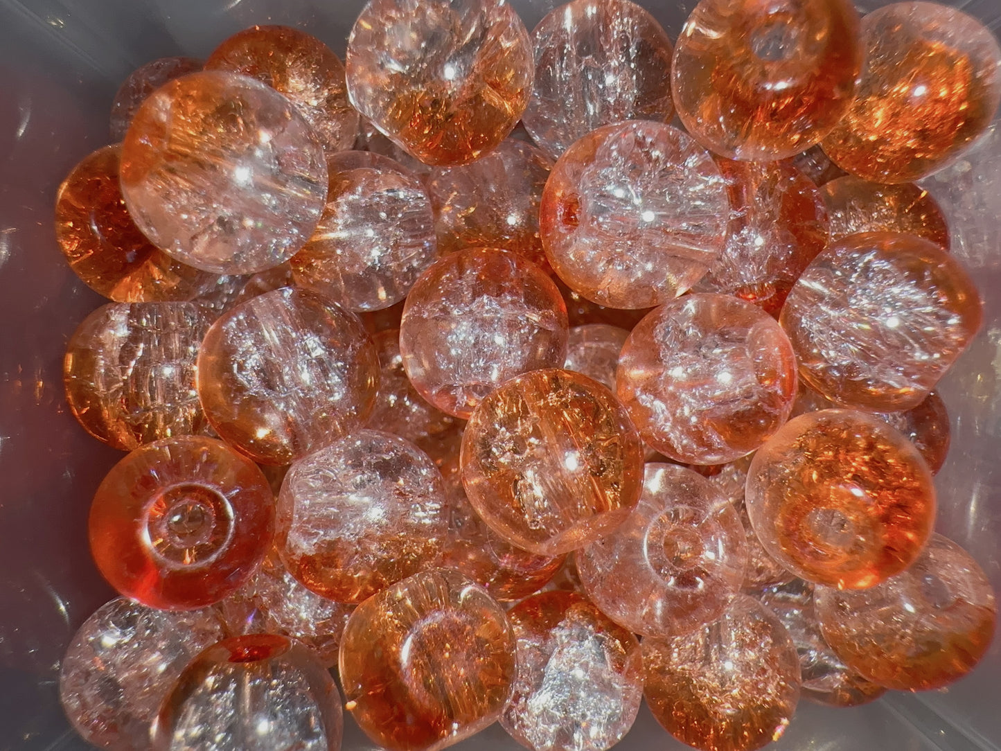 Glass Beads - Orange