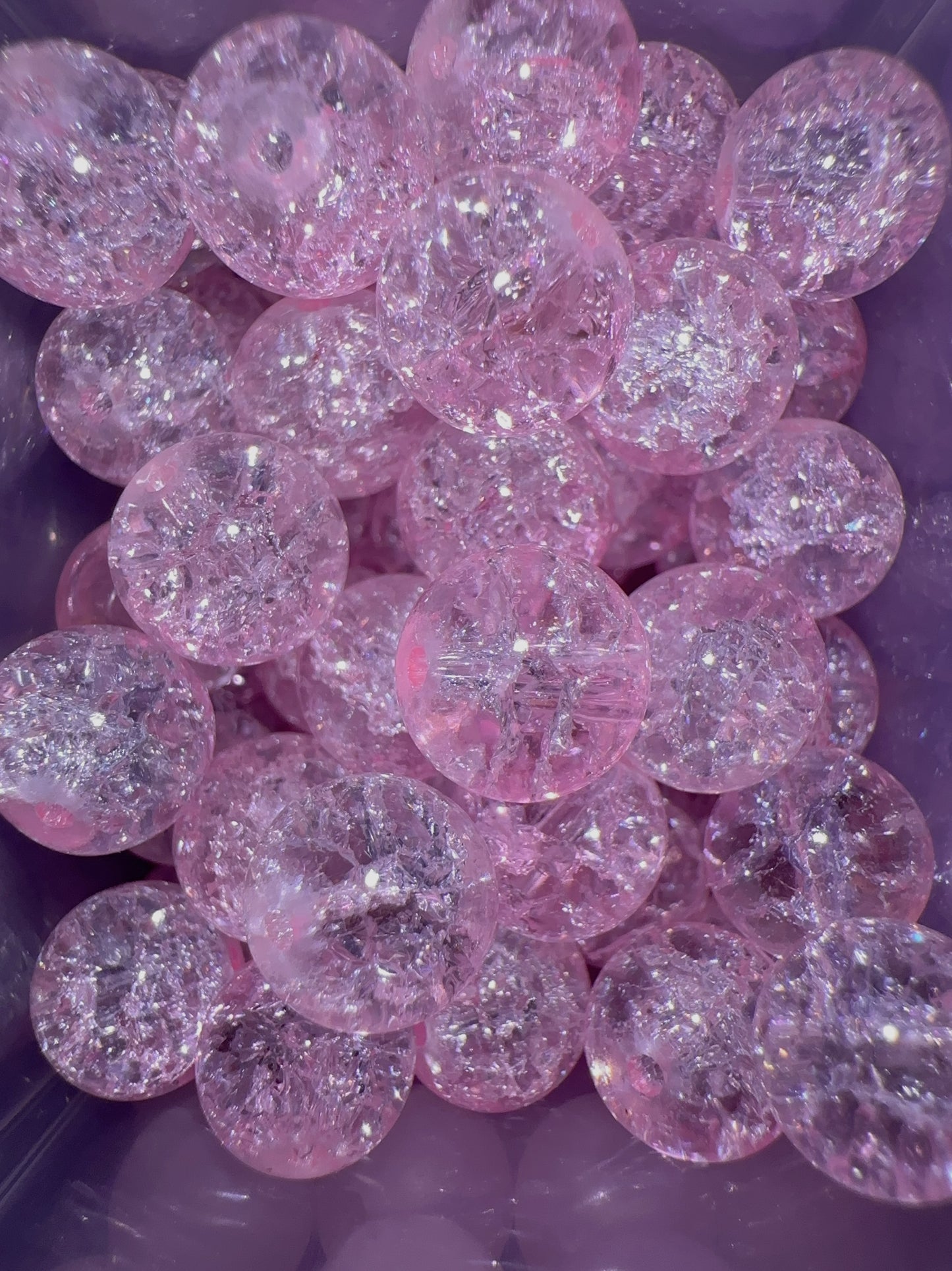 Glass Beads - Pink