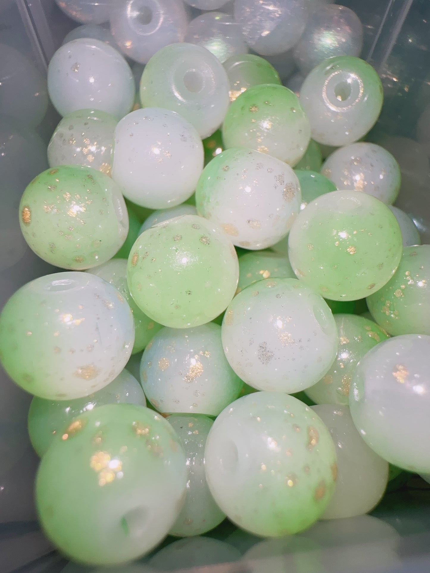 Glass Beads - Green