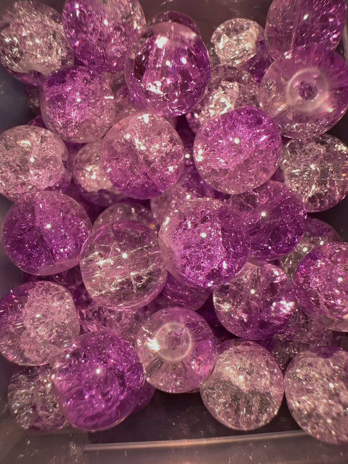 Glass Beads - Purple