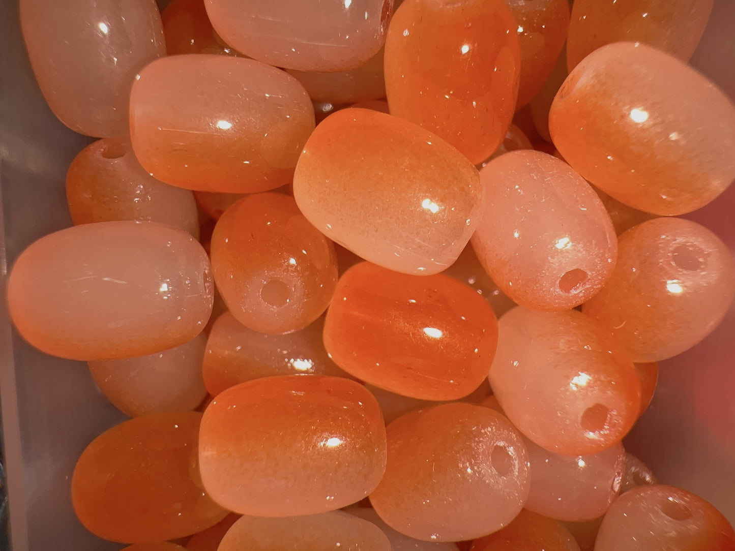 Glass Beads - Orange