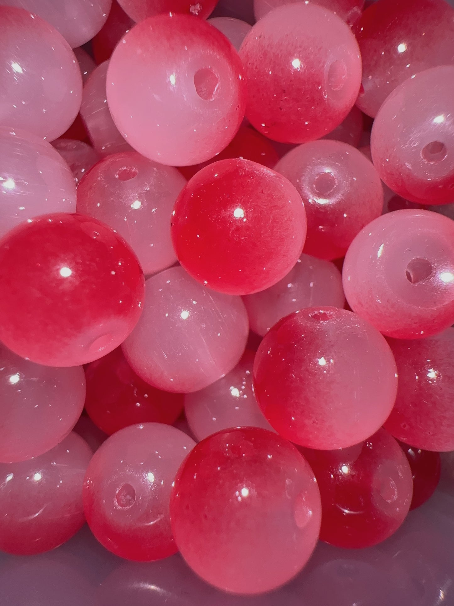 Glass Beads - Pink