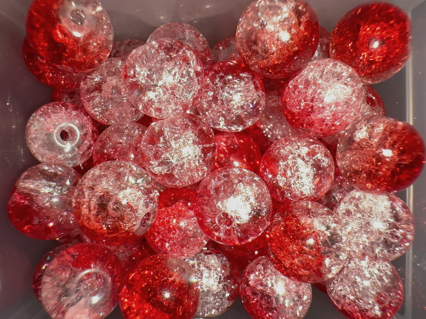 Glass Beads - Red