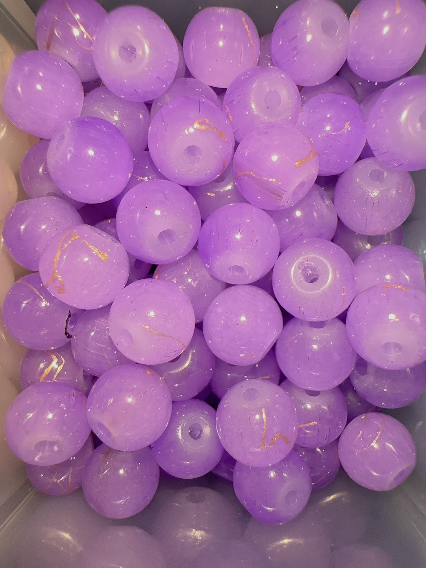 Glass Beads - Purple