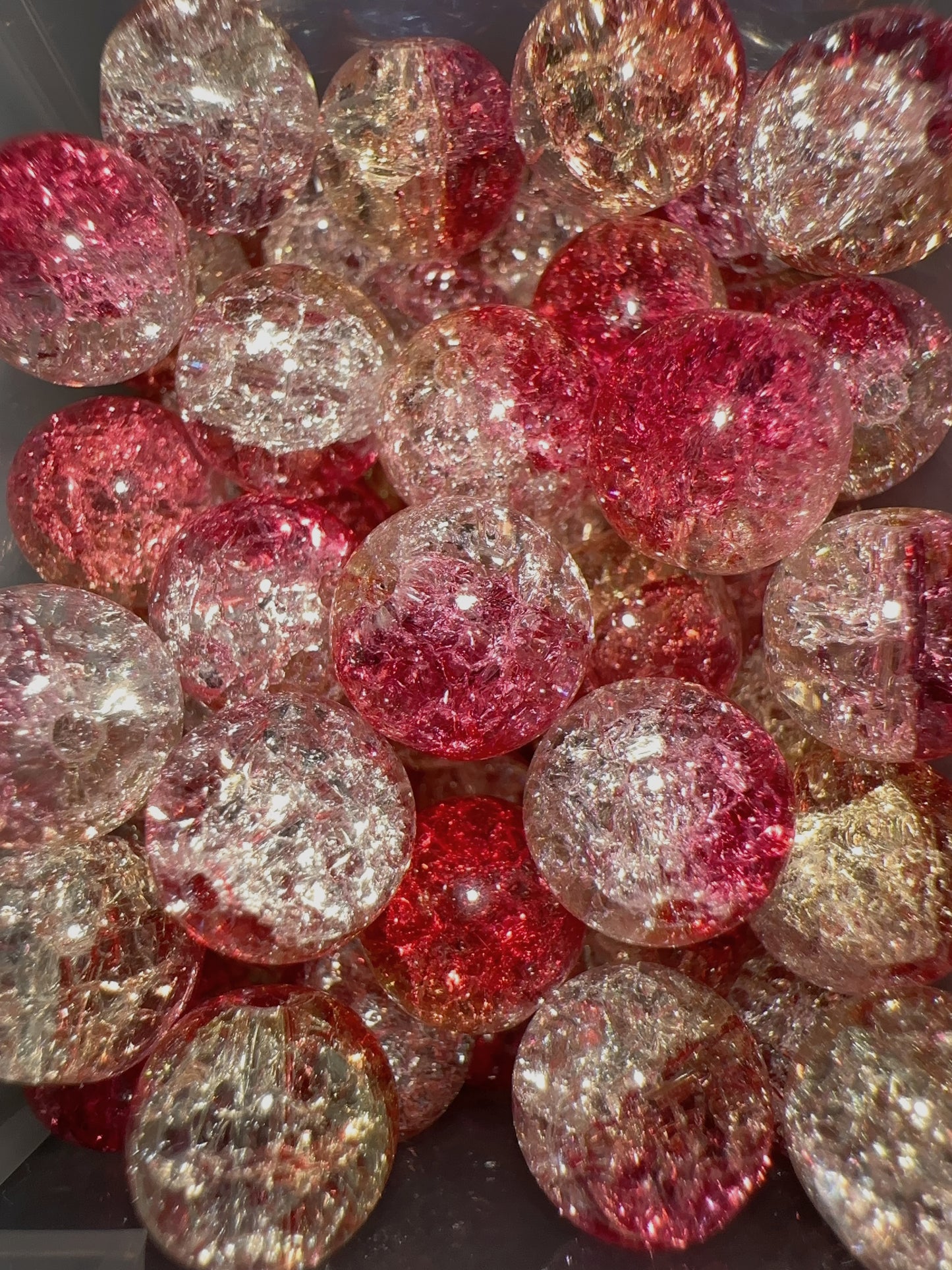 Glass Beads - Pink