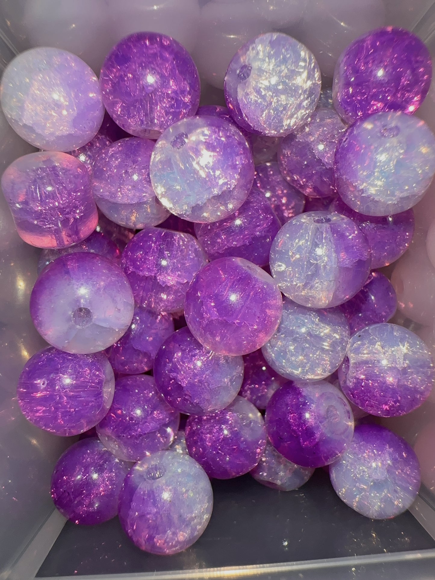 Glass Beads - Purple