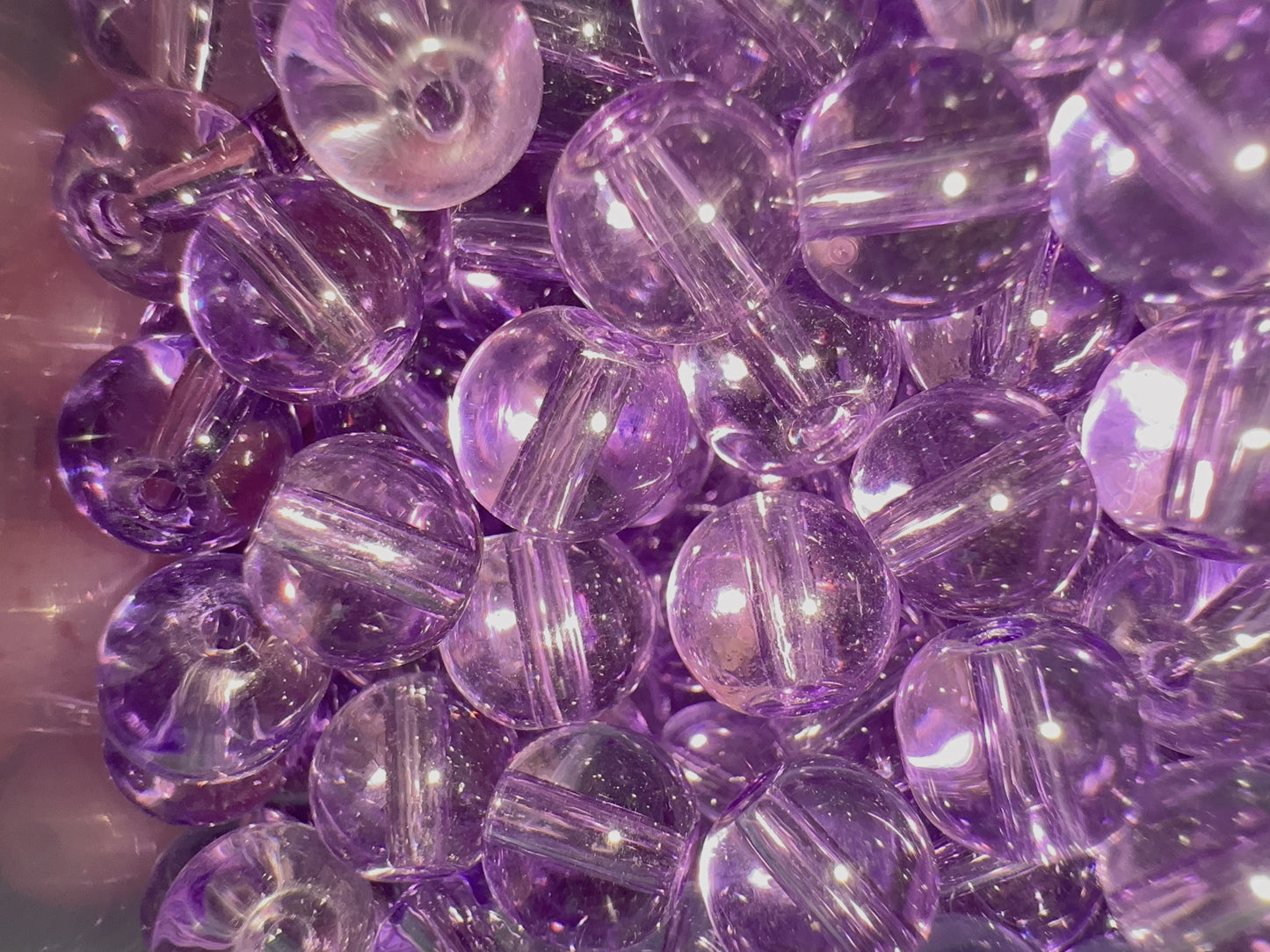 Glass Beads - Purple