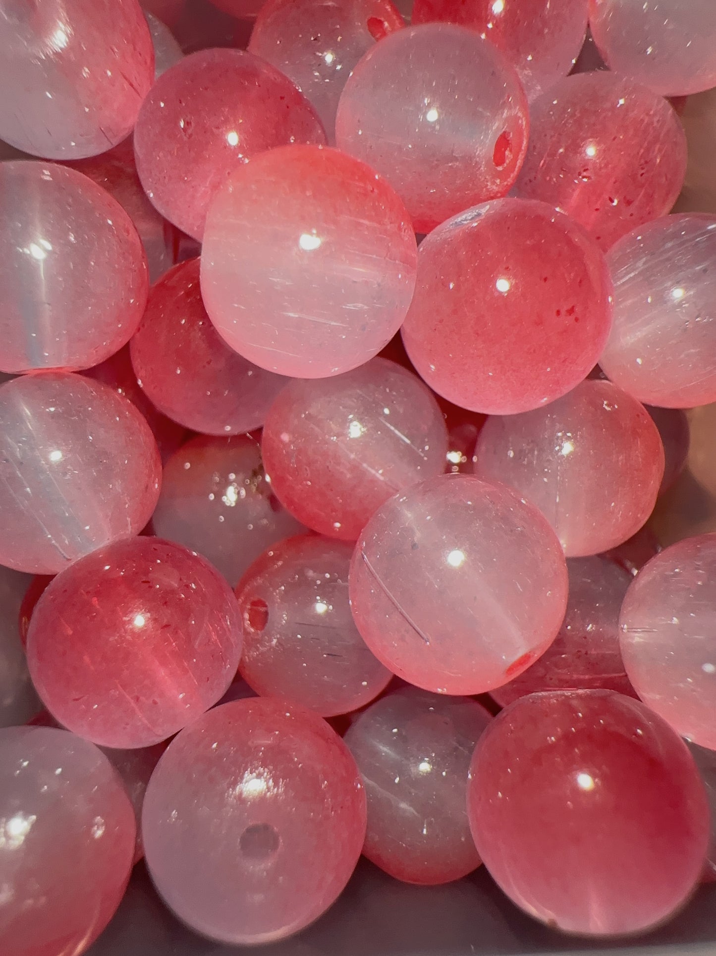 Glass Beads - Pink