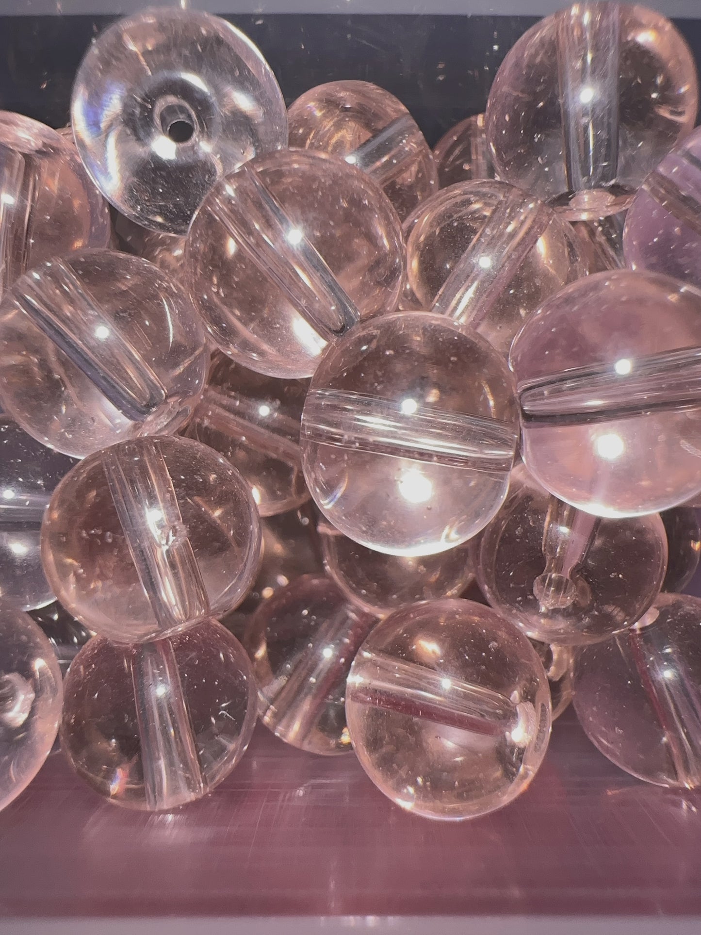 Glass Beads - Pink