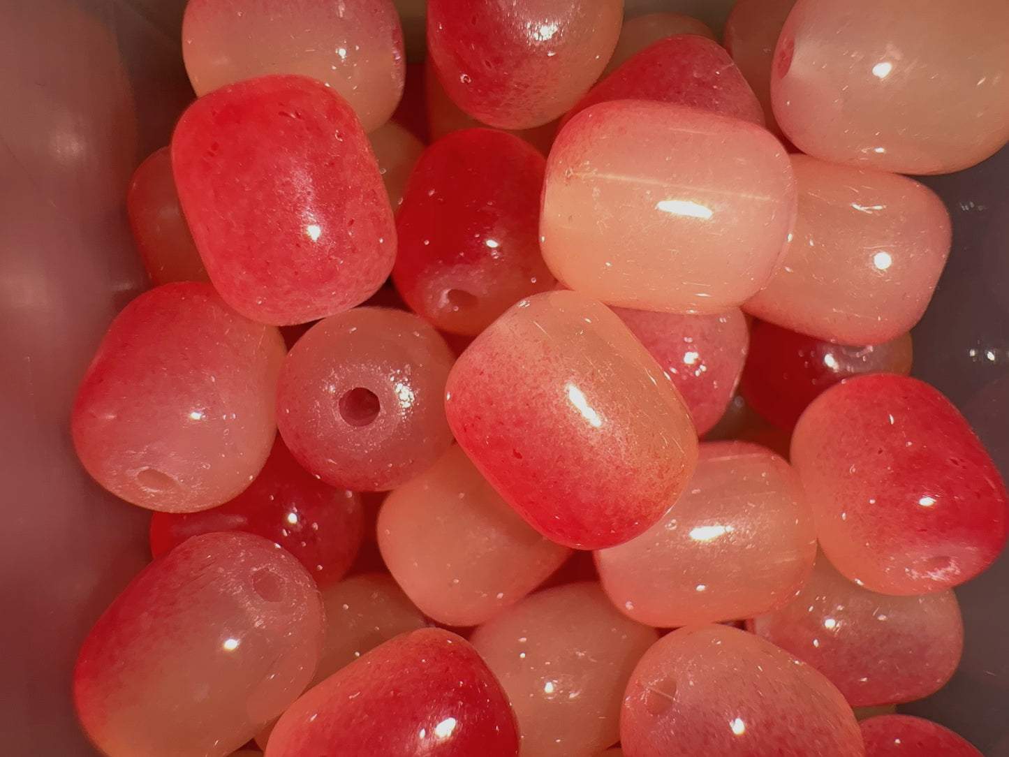 Glass Beads - Red