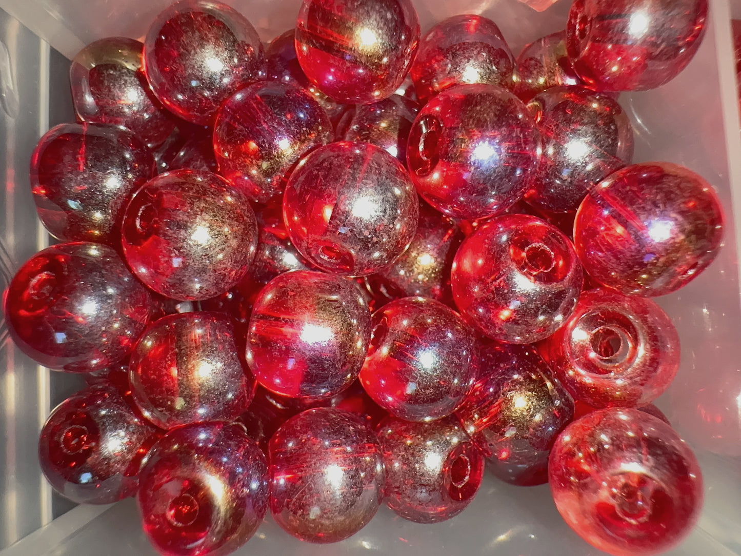 Glass Beads - Red