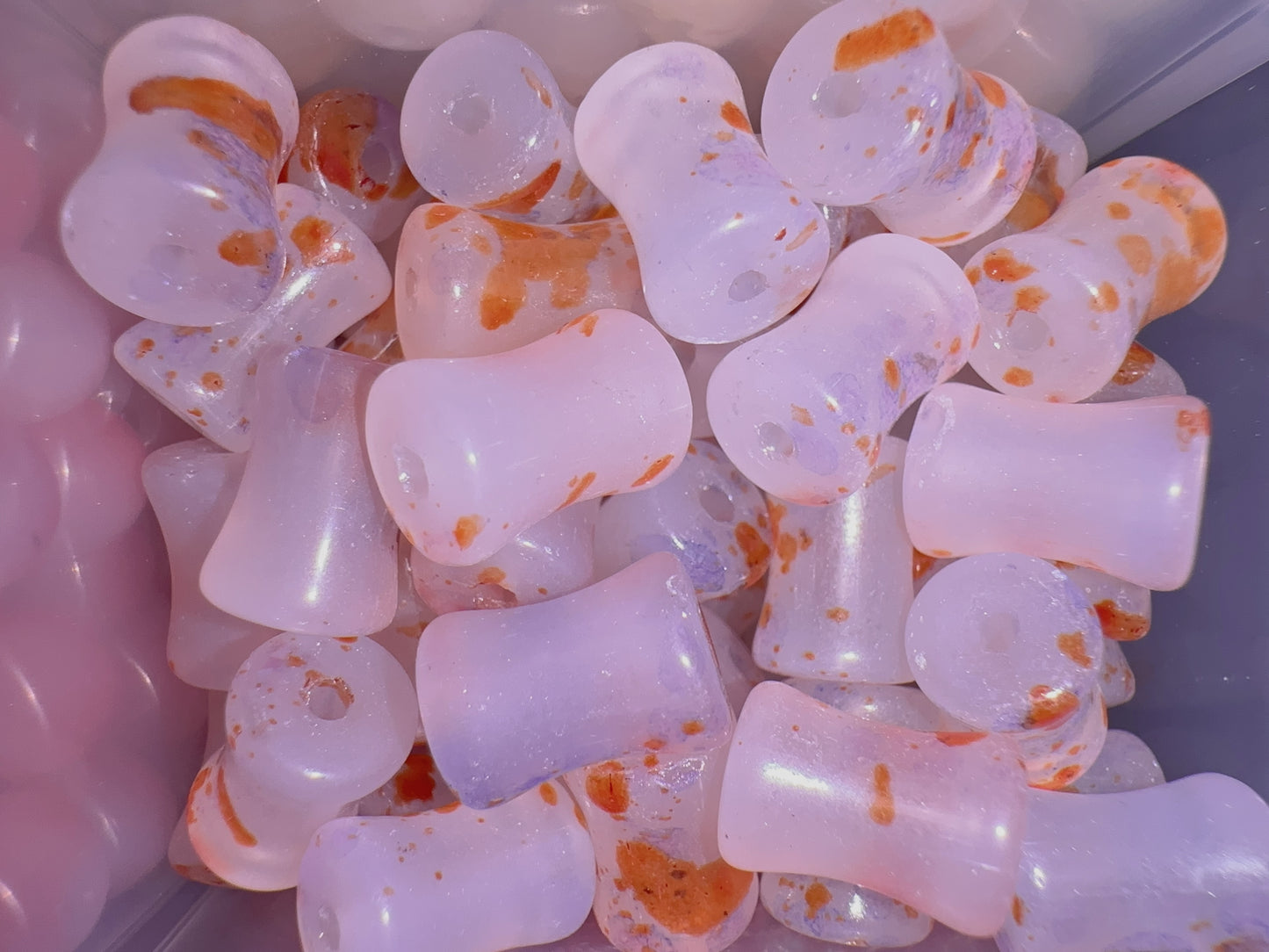 Glass Beads - Orange