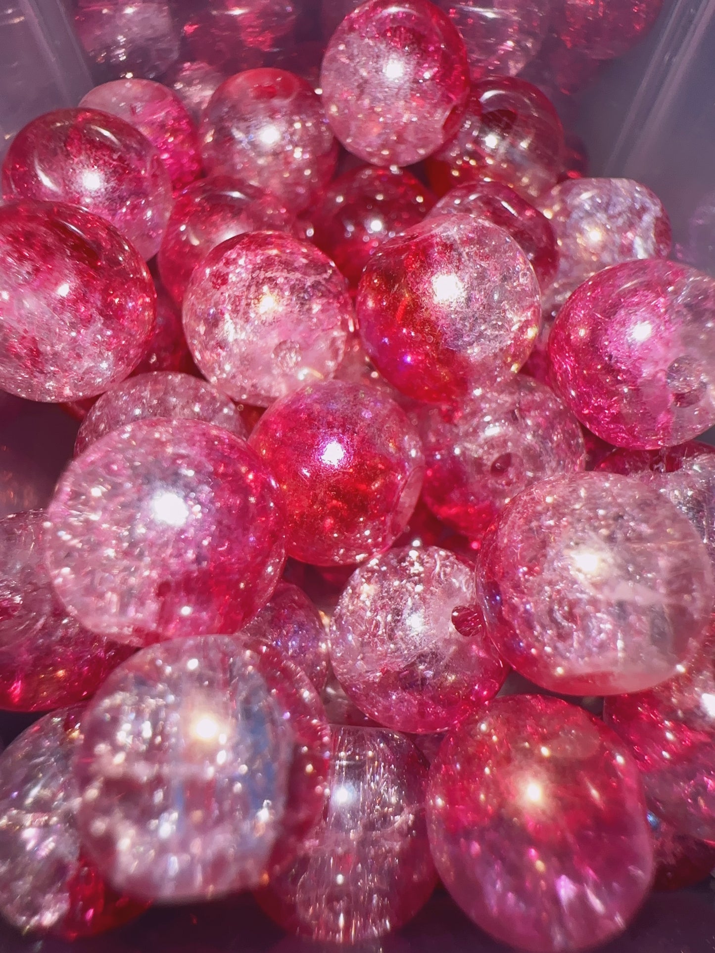 Glass Beads - Pink