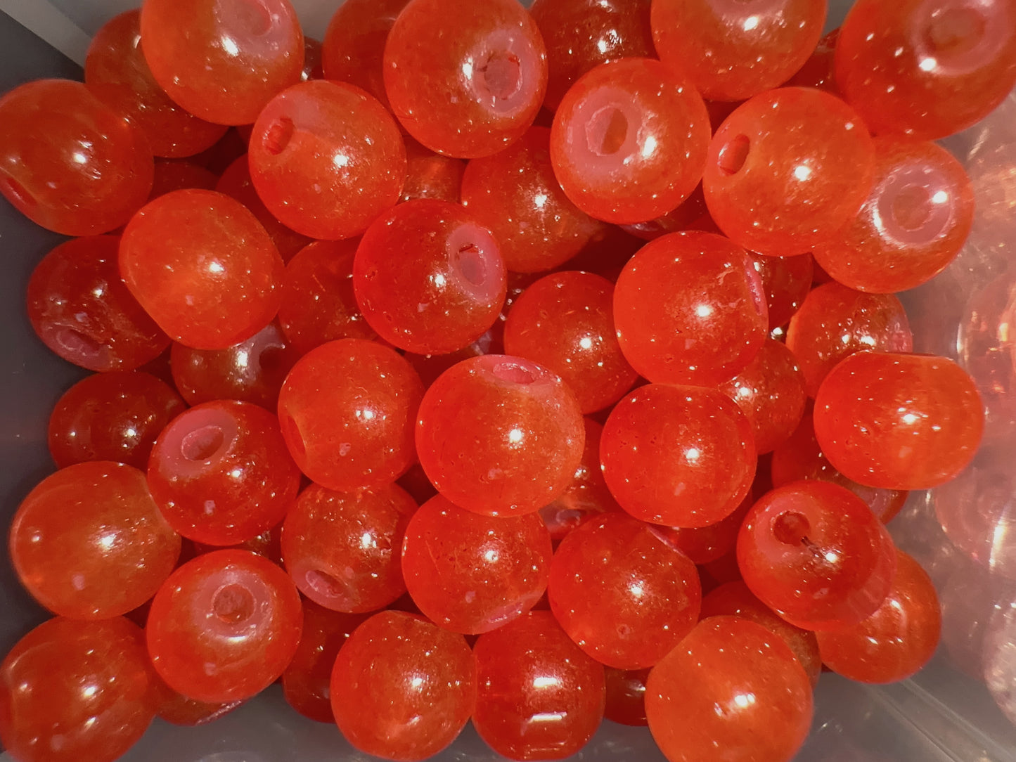 Glass Beads - Orange