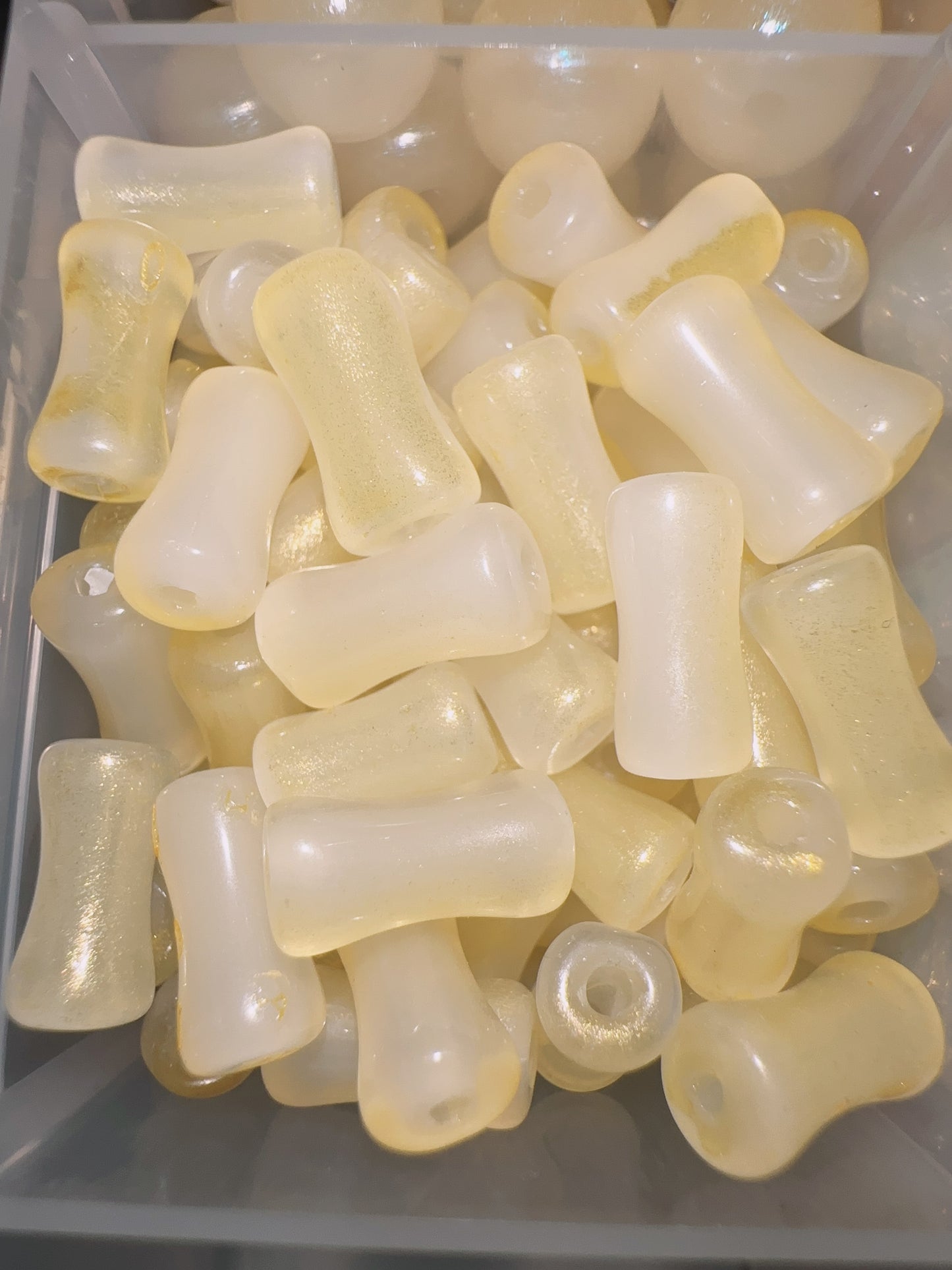 Glass Beads - Yellow