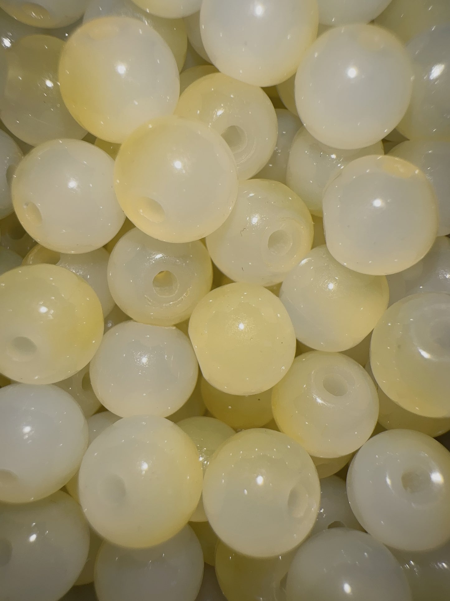 Glass Beads - Yellow