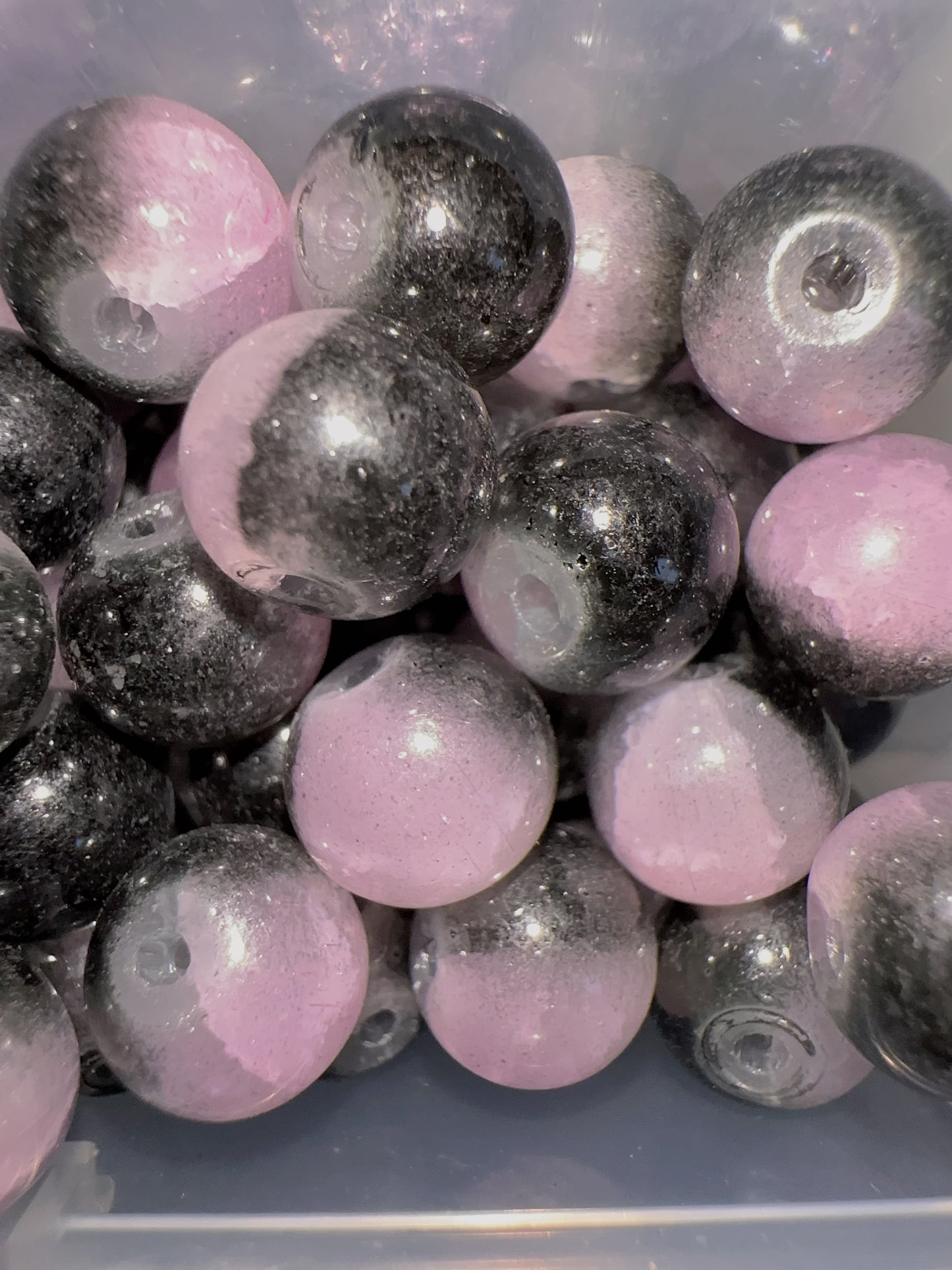 Glass Beads - Pink